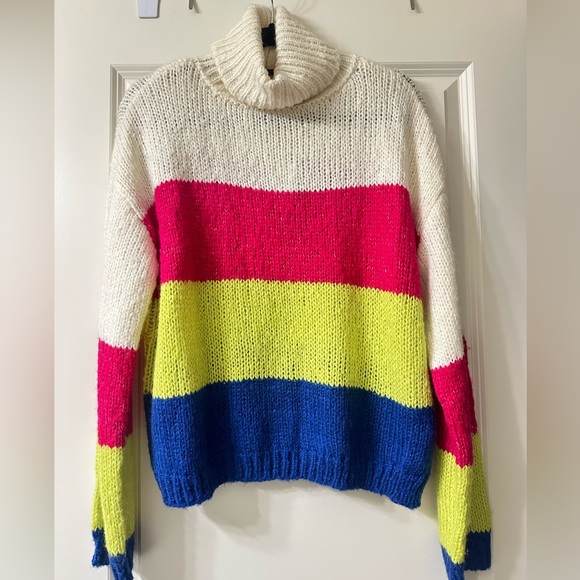 Charter Club Sweaters - NWT Colorful Striped Women's Turtleneck style Sweater
